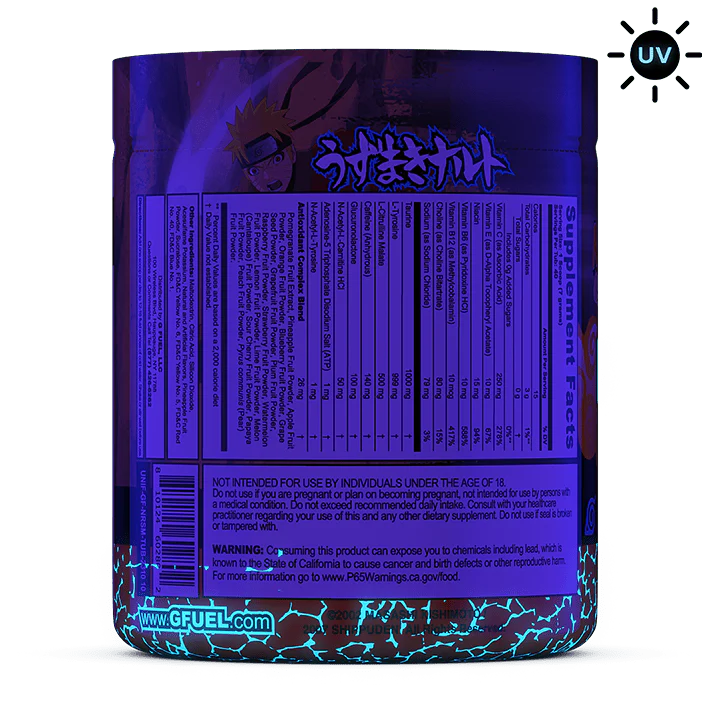 G FUEL Naruto Sage Mode Black Light Edition